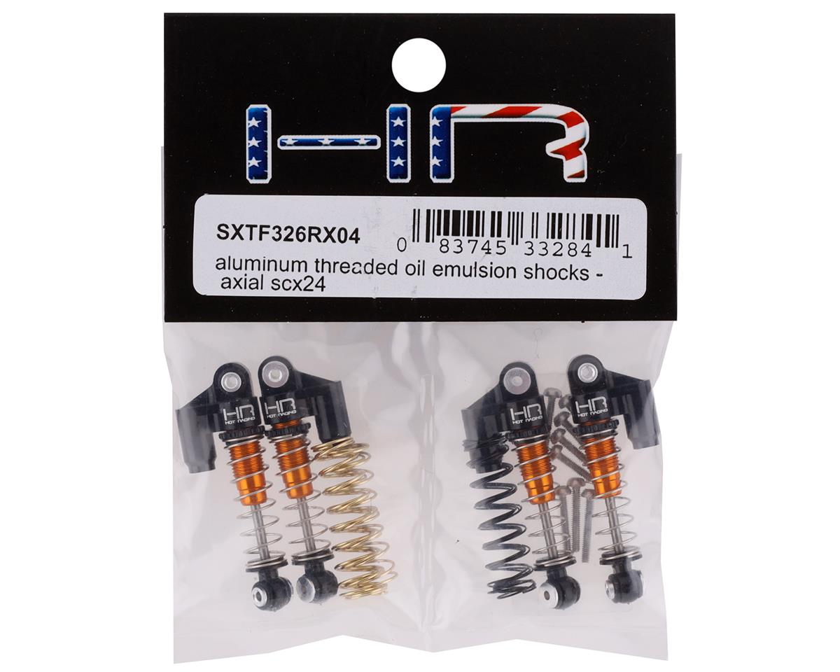 Hot Racing Axial SCX24 Aluminum Threaded Oil Emulsion Shocks (4) Hot Racing RC CARS - PARTS