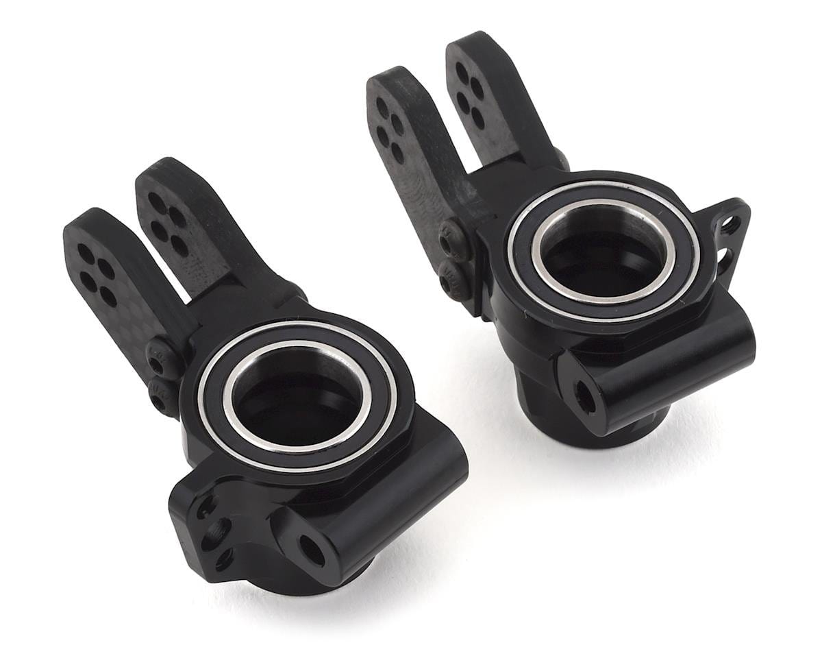 Hot Racing Kraton/Outcast Aluminum HD Bearings Rear Axle Carriers (Black) (2) Hot Racing RC CARS - PARTS
