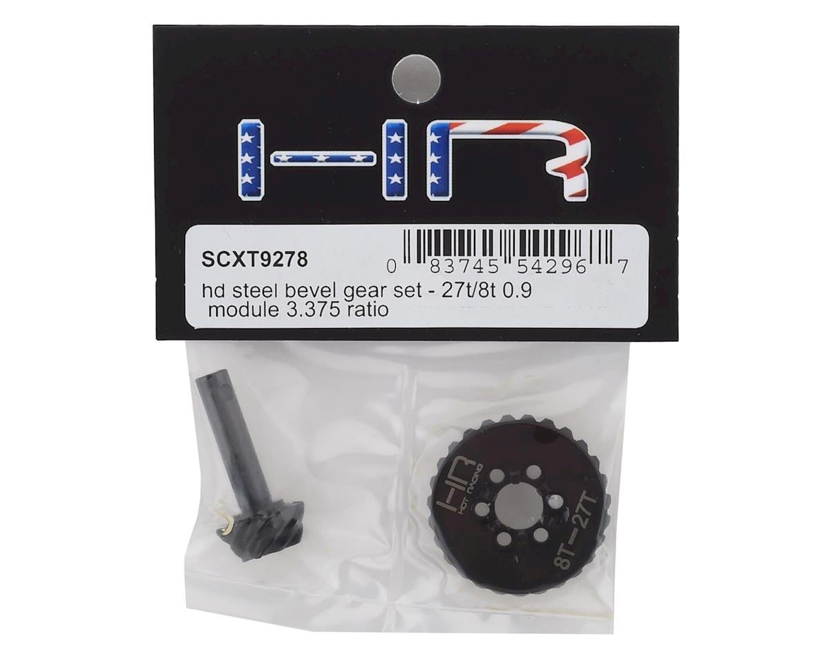 Hot Racing SCX10 II AR44 HD Steel Overdrive 6-Bolt Bevel Gear Set (27T/8T) Hot Racing RC CARS - PARTS