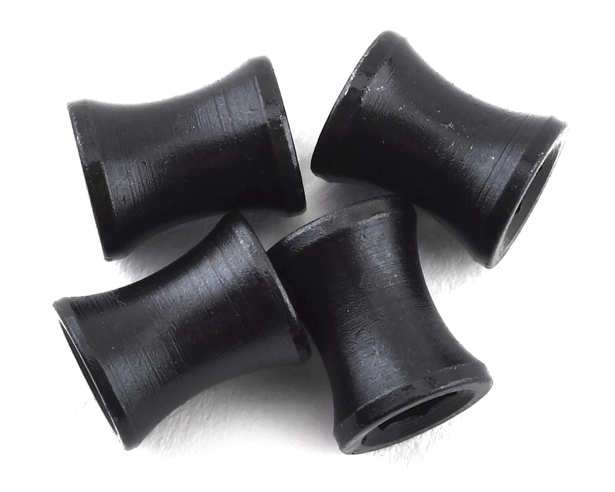 Hot Racing Steel M4 Wheel Barrel Nut Fastener (Black) (4) - Hobbytech Toys