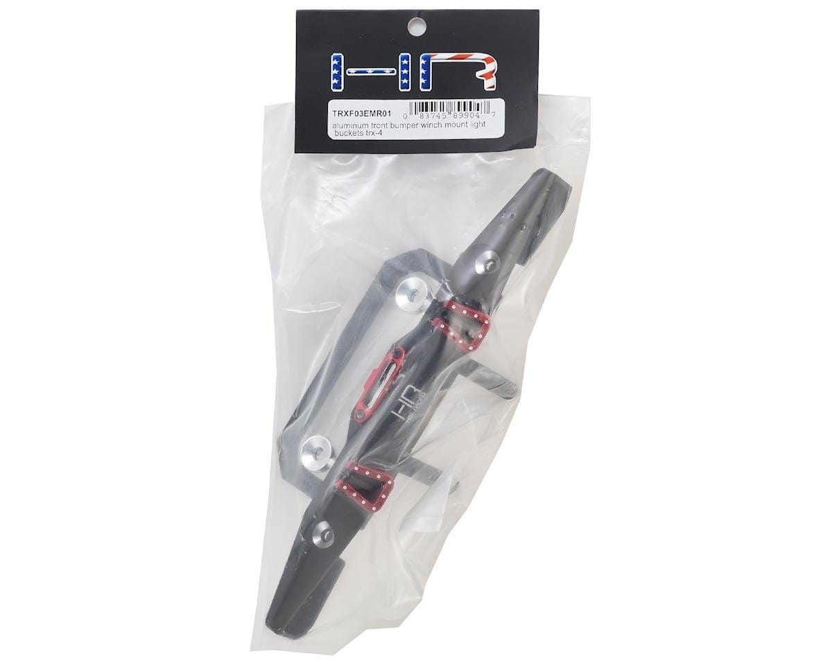 Hot Racing Traxxas TRX-4 Aluminum Front Bumper w/Winch Mount & Light Buckets Hot Racing RC CARS - PARTS