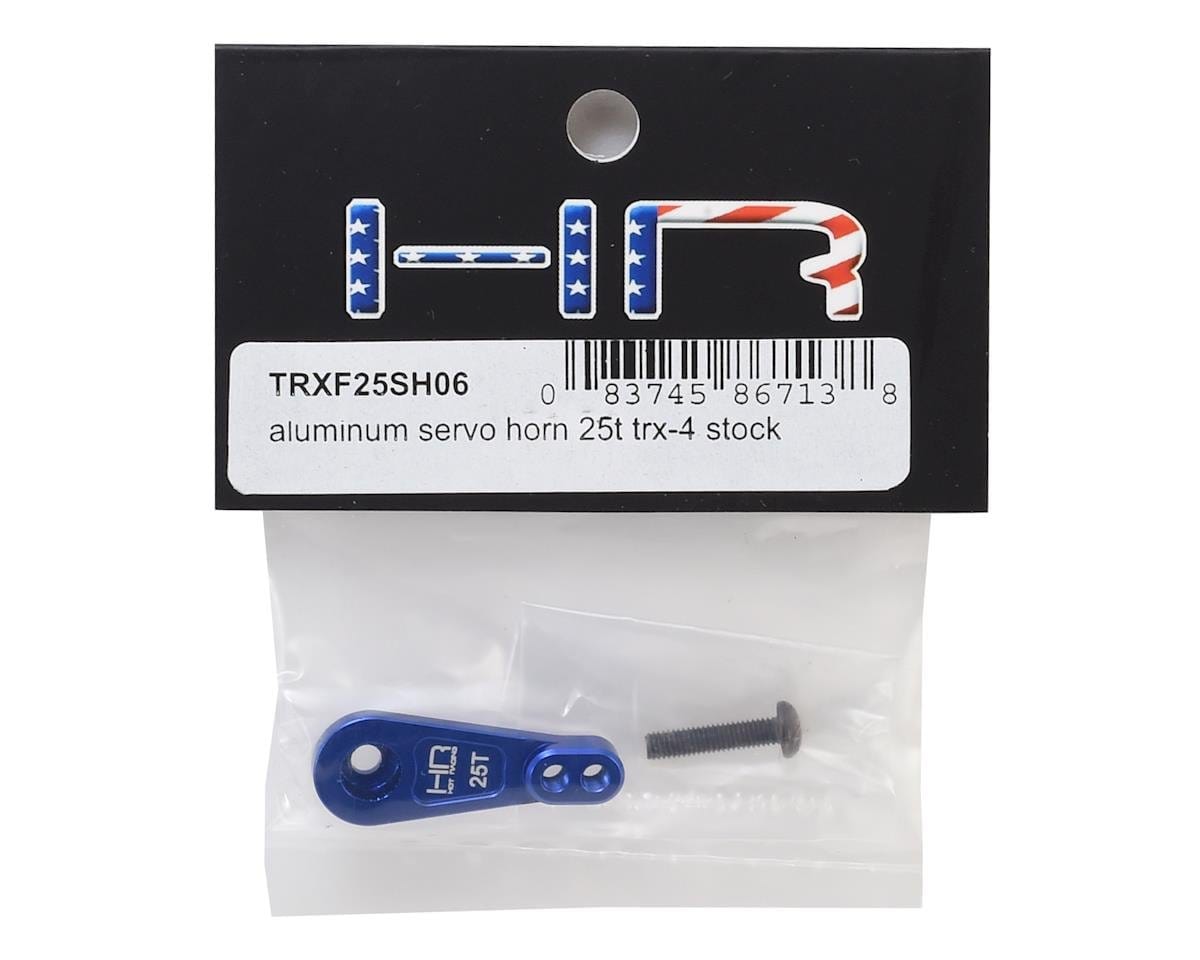 Hot Racing Traxxas TRX-4 Aluminum Servo Horn (Blue) (25T) Hot Racing RC CARS - PARTS