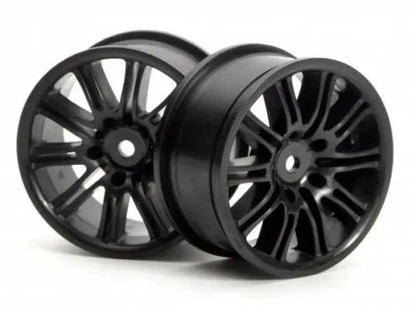 HPI 10 Spoke Motor Sport Wheels 26mm Black 2 HPI Racing RC CARS - PARTS