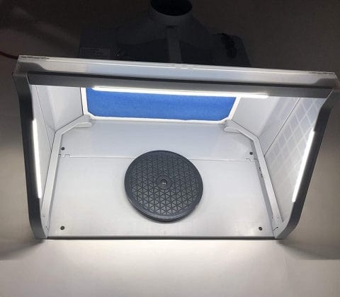 Hseng E550BLK Spray Booth With LED Lights (55x48x35cm) Hseng AIRBRUSHES & COMPRESSORS