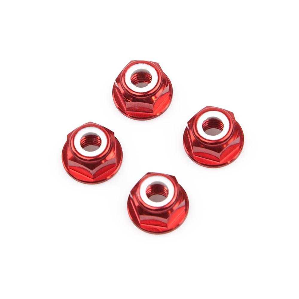Hobbytech Aluminium Lock Nuts Red 4 Hobbytech RC CARS - PARTS