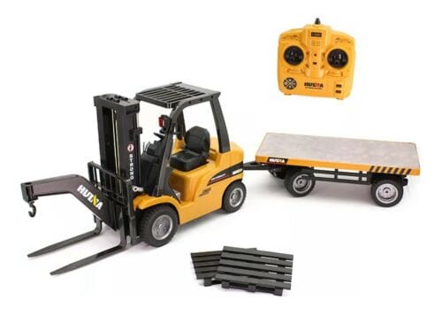 HuiNa Toys 1576 1/10 RC Forklift With Flatbed Trailer RTR - Hobbytech Toys