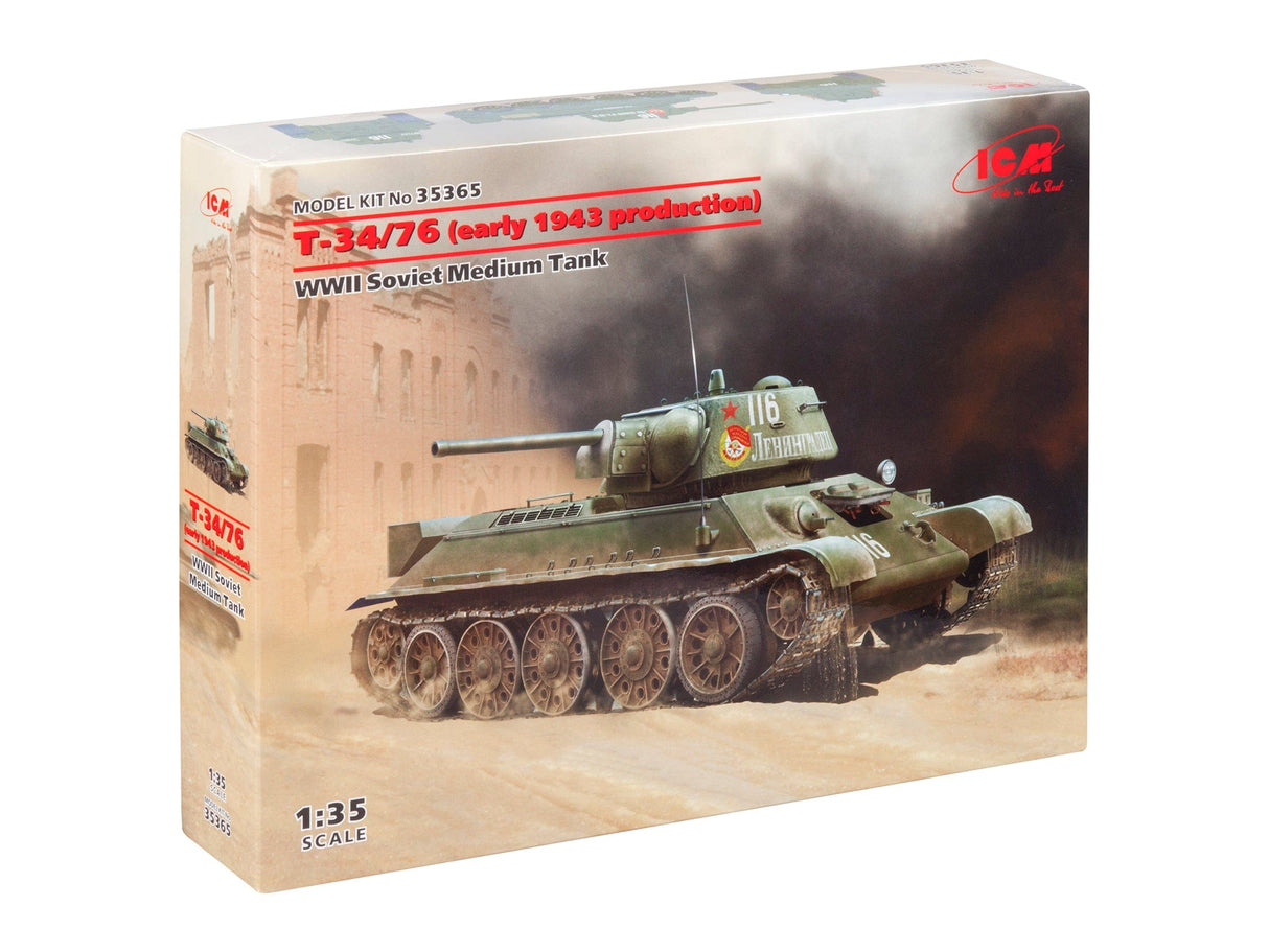 ICM 1/35 T-34/76 (early 1943) ICM PLASTIC MODELS