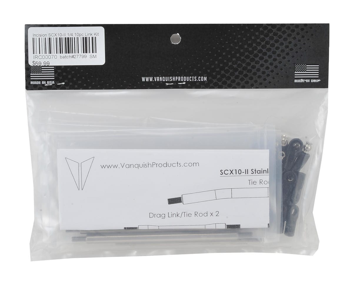 Incision SCX10 II 1/4" Stainless Steel Link Kit (10) - Hobbytech Toys