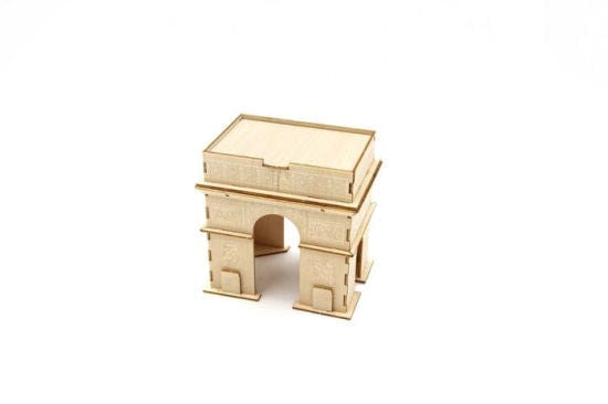 Incredibuilds Paris Arc de Triomphe 3D Wood Model and Book Incredi Builds TOY SECTION