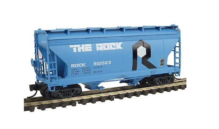 Intermountain Railway Company N ACF 2-Bay Center-Flow Covered Hopper 512011 Rock Island (blue, black, white) Intermountain Railway Company TRAINS - N SCALE