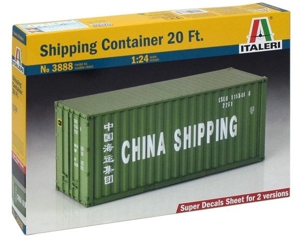 Italeri 1/24 20 Container Plastic Model Kit Italeri PLASTIC MODELS