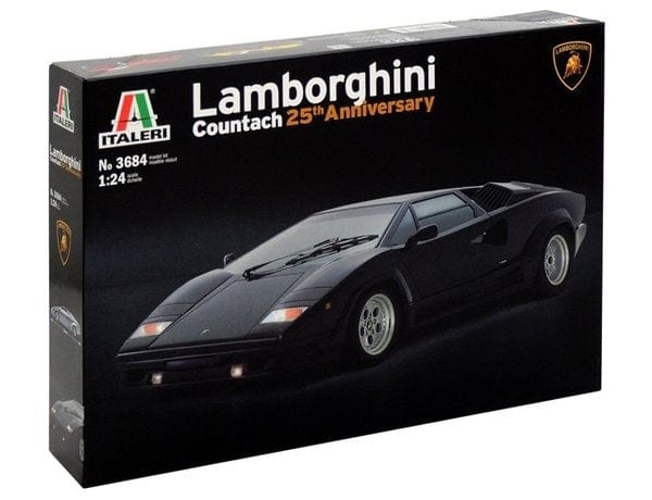 Italeri 1/24 Lamborghini Countach 25° Plastic Model Kit Italeri PLASTIC MODELS