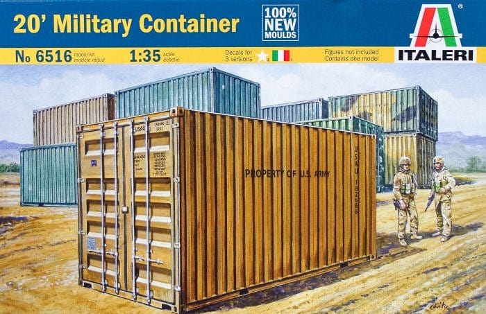 Italeri 1/35 20 Military Container Plastic Model Kit Italeri PLASTIC MODELS