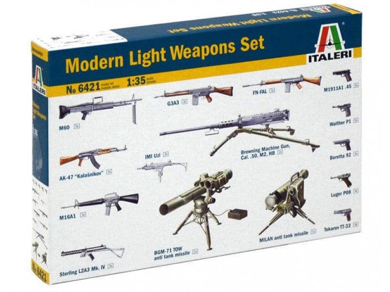 Italeri 1/35 Modern Light Weapon Set Plastic Model Kit Italeri PLASTIC MODELS