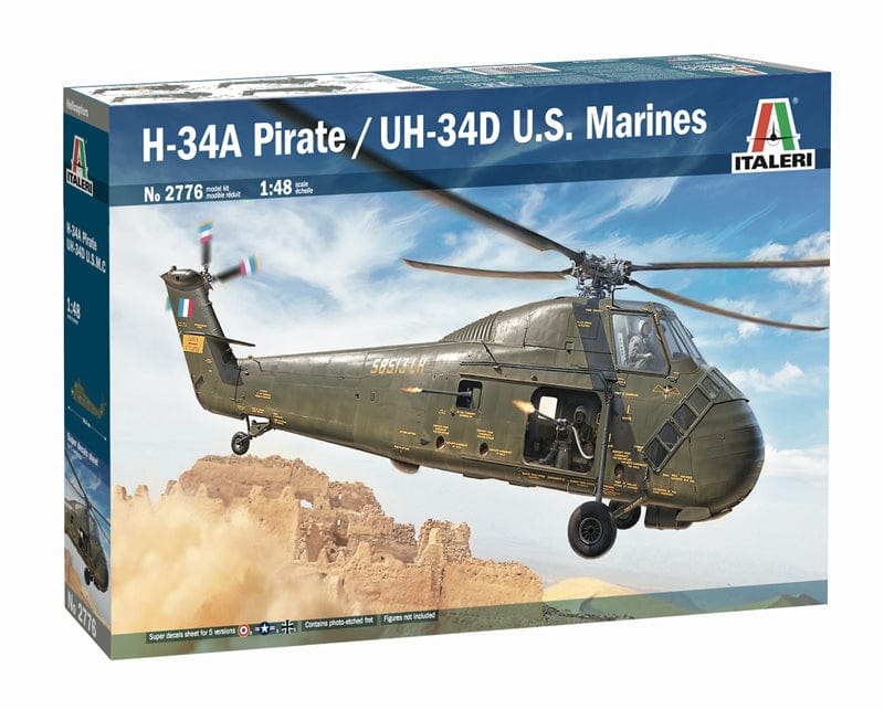 Italeri 1/48 H34A Pirate/UH-34D US Marines Italeri PLASTIC MODELS