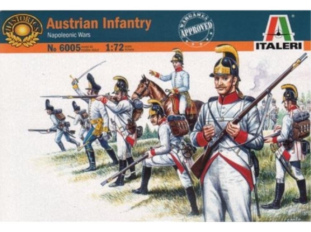 Italeri 1/72 Austrian Infantry Napoleonic Wars Plastic Model Kit Italeri PLASTIC MODELS
