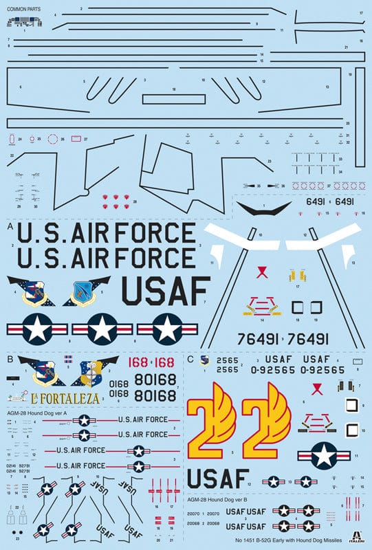 Italeri 1/72 B-52G Stratofortress with Hound Dog Missiles - Hobbytech Toys