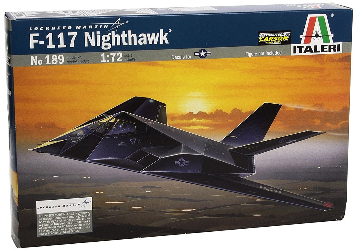Italeri 1/72 F-117A Nighthawk Plastic Model Kit Italeri PLASTIC MODELS