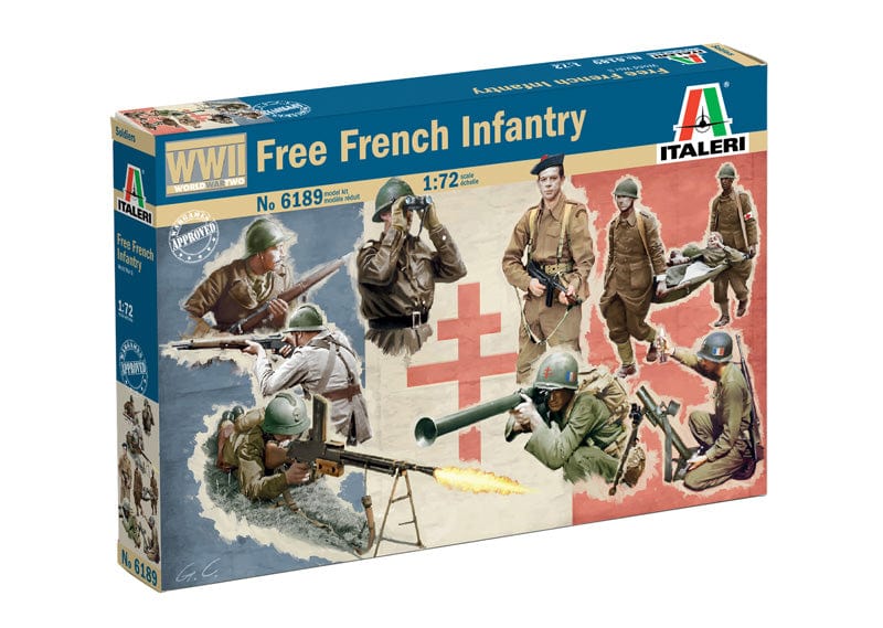 Italeri 1/72 French Infantry Wwii Italeri PLASTIC MODELS