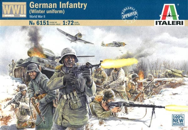 Italeri 1/72 German Infantry Winter Uniform Italeri PLASTIC MODELS
