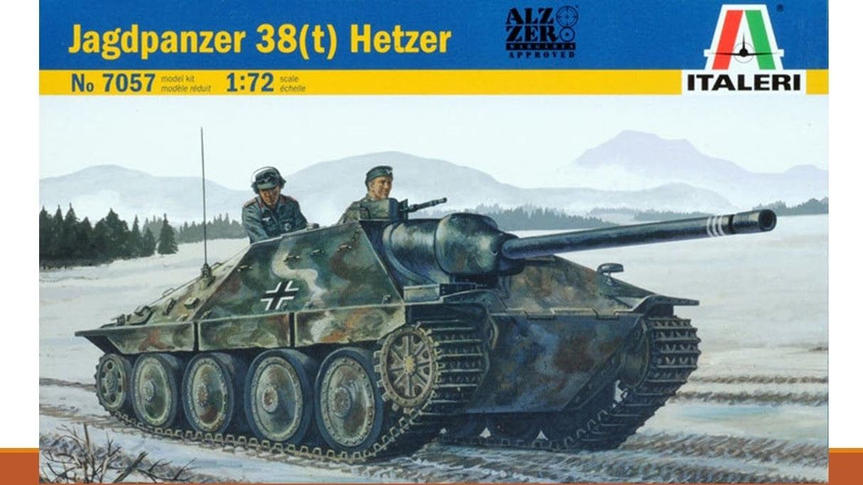 Italeri 1/72 Jagdpanzer 38(T) Hetzer Plastic Model Kit Italeri PLASTIC MODELS