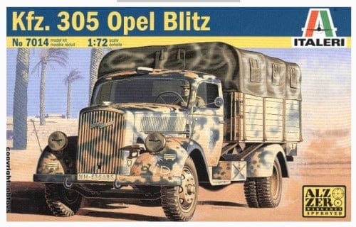 Italeri 1/72 Kfz. 305 Opel Blitz Plastic Model Kit Italeri PLASTIC MODELS