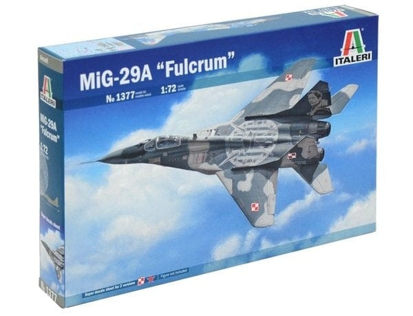 Italeri 1/72 Mig29 Fulcrum Plastic Model Kit Italeri PLASTIC MODELS