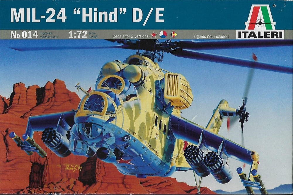 Italeri 1/72 Mil-24 Hind D/E Italeri PLASTIC MODELS