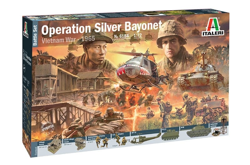 Italeri 1/72 Operation Silver Bayonet Vietnam War Battle Set Italeri PLASTIC MODELS