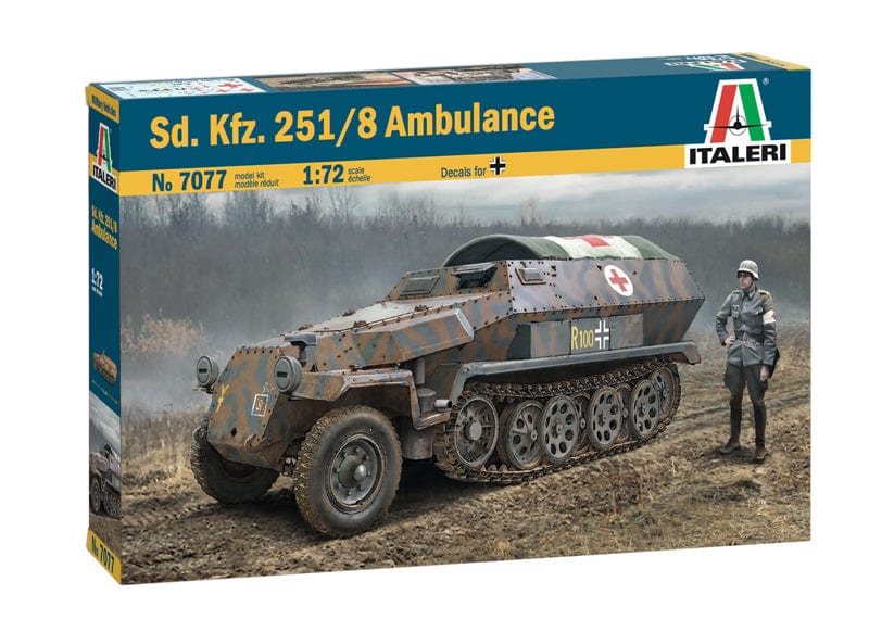 Italeri 1/72 Sd,Kfz 251/8 Ambulance Italeri PLASTIC MODELS
