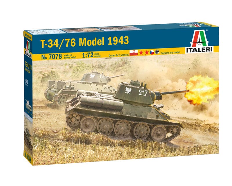 Italeri 1/72 T-34/76 Model 1943 Italeri PLASTIC MODELS