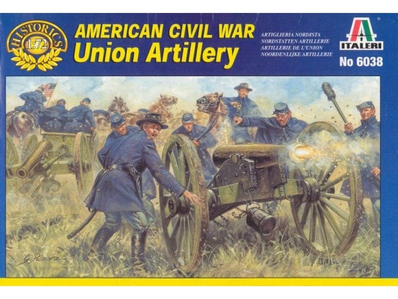 Italeri 1/72 Union Artillery American Civil War Plastic Model Kit Italeri PLASTIC MODELS