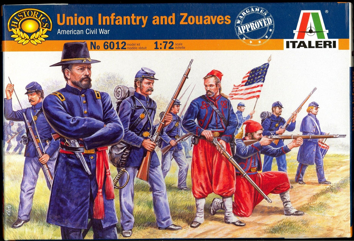 Italeri 1/72 Union Infantry / Zuaves American Civil War Plastic Model Kit Italeri PLASTIC MODELS