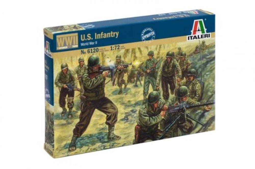 Italeri 1/72 Wwii American Infantry Plastic Model Kit Italeri PLASTIC MODELS