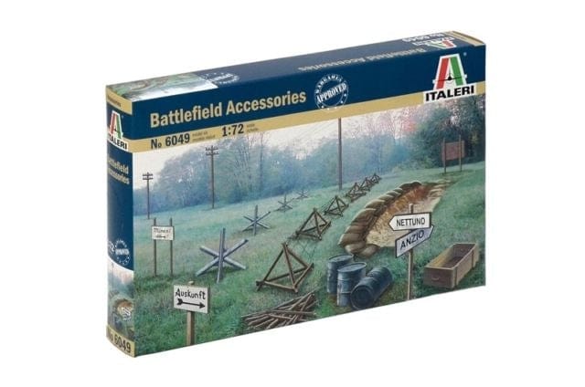 Italeri 1/72 Wwii Battlefield Accessories Plastic Model Kit Italeri PLASTIC MODELS