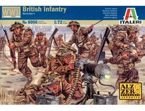 Italeri 1/72 Wwii British Infantry Plastic Model Kit Italeri PLASTIC MODELS