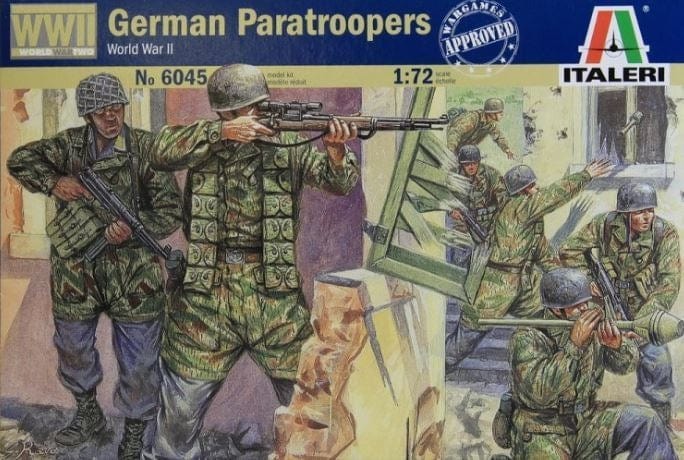 Italeri 1/72 Wwii German Paratroopers Plastic Model Kit Italeri PLASTIC MODELS