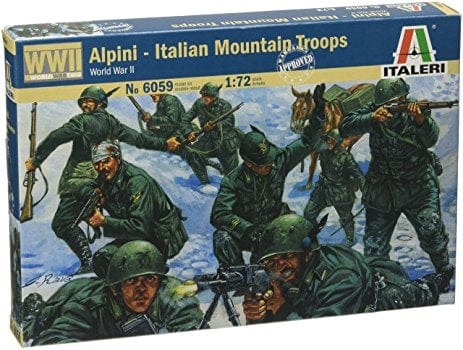 Italeri 1/72 Wwii Italian Alpini Plastic Model Kit Italeri PLASTIC MODELS