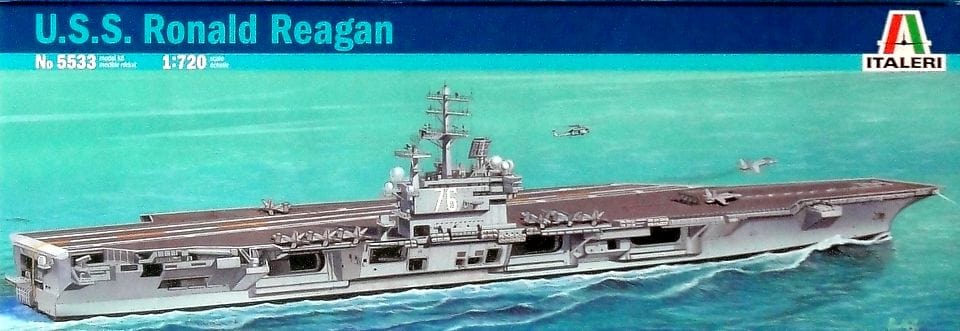 Italeri 1/720 Uss Ronald Reagan Cv-76 Italeri PLASTIC MODELS