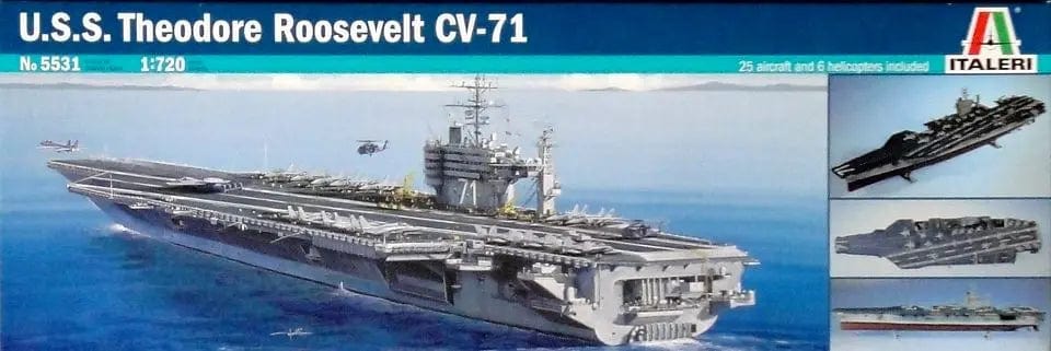 Italeri 1/720 Uss Roosevelt Cv-71 Italeri PLASTIC MODELS