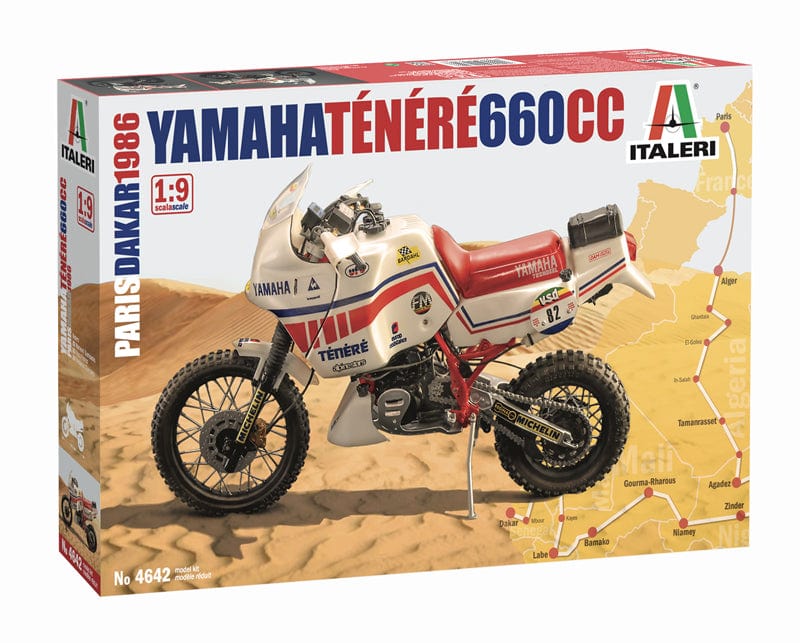 Italeri 1/9 Yamaha Tenere 660CC Paris Dakar 1986 Italeri PLASTIC MODELS