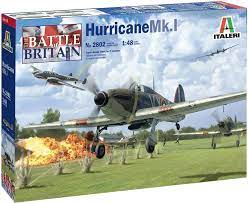 Italeri 2802S 1/48 Hurricane MK. I - W/Photo Etch Parts Battle Of Britain 80Th Anniversary Plastic Model Kit - Hobbytech Toys