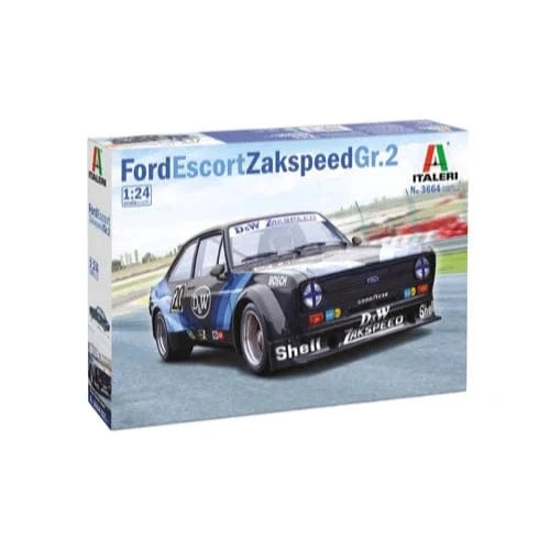 Italeri 3664 1/24 Ford Escort Zakspeed GR 2 Plastic Model Kit - Hobbytech Toys