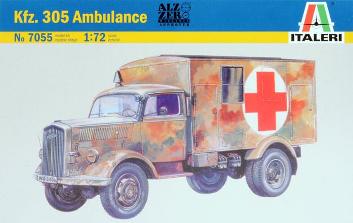 Italeri 7055 1/72 Kfz. 305 Ambulance Italeri PLASTIC MODELS