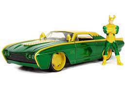 Jada 1/24 Loki Figure w/1963 Ford Thunderbird Movie - Hobbytech Toys