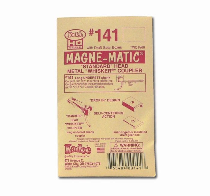 Kadee 141 HO Whisker Coupler 25/64in Underset 2Pr Kadee TRAINS - HO/OO SCALE