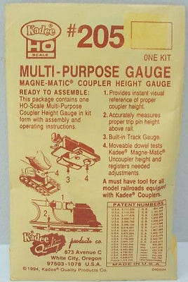 Kadee 205 HO Coupler Height Gauge Kadee TRAINS - HO/OO SCALE