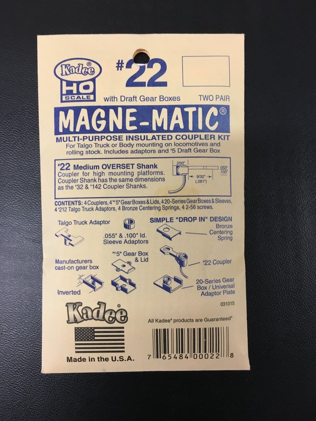 Kadee 22 HO Multi-Purpose Coupler 9/32in Overset (2pr) - Hobbytech Toys