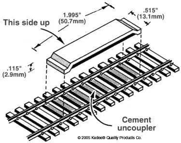 Kadee No 321 HO Delayed Uncoupler, Between Rails Kadee TRAINS - HO/OO SCALE