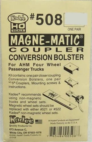 Kadee 508 HO Conversion Bolster Ahm 4 Wheel Passenger Trucks Kadee TRAINS - HO/OO SCALE